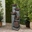 Westin Fountain 39" Tall Indoor/Outdoor Soothing 5-Tier Zen Fountain with LED LightsGPF210040