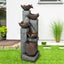 Westin Fountain 39" Tall Indoor/Outdoor Soothing 5-Tier Zen Fountain with LED LightsGPF210040