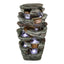 Westin Fountain 48" Tall Outdoor 6-Tier Amazonian Rainforest Waterfall Fountain with 30 LED LightsGPF220048