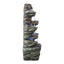 Westin Fountain 48" Tall Outdoor 6-Tier Amazonian Rainforest Waterfall Fountain with 30 LED LightsGPF220048