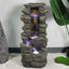 Westin Fountain 40-inch Outdoor Fountain with Lights Rockery Waterfall