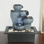 Westin Fountain Indoor Portable Waterfall Tabletop Fountains w/LED Lights 10.2-inch H