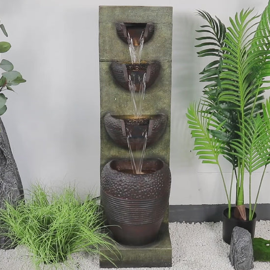 Westin Fountain 4-Tier Outdoor/Indoor Garden Waterfall  Decor Fountain