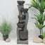 Westin Fountain 43.7-inch Outdoor 5-Tier Garden Fountain w/LED Lights 