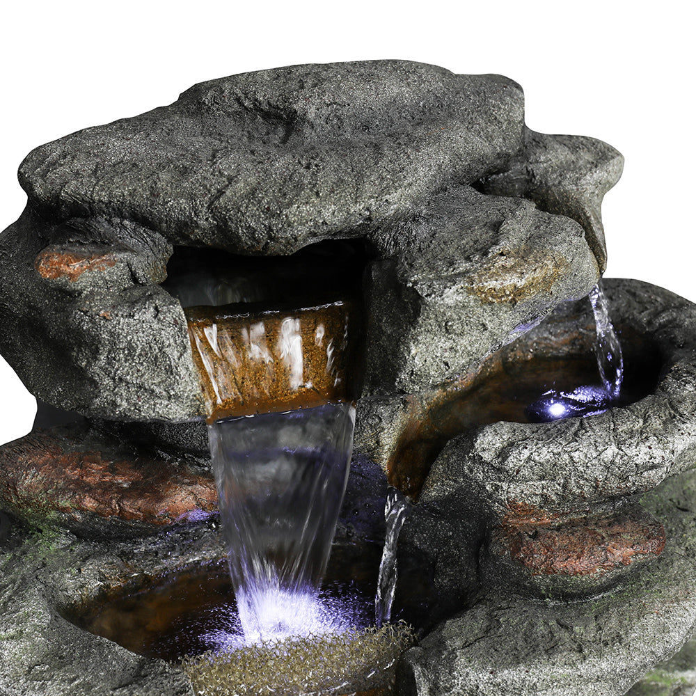 Westin Fountain 32.6" H Outdoor Resin waterfall Fountain w/Light 