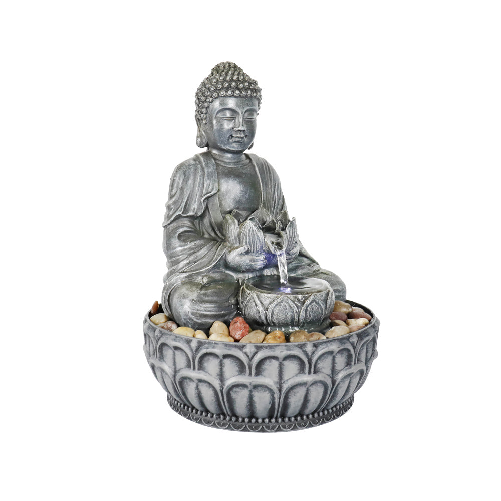 Westin Home Garden Water Feature, Tabletop Buddha Water Fountain TQX202601