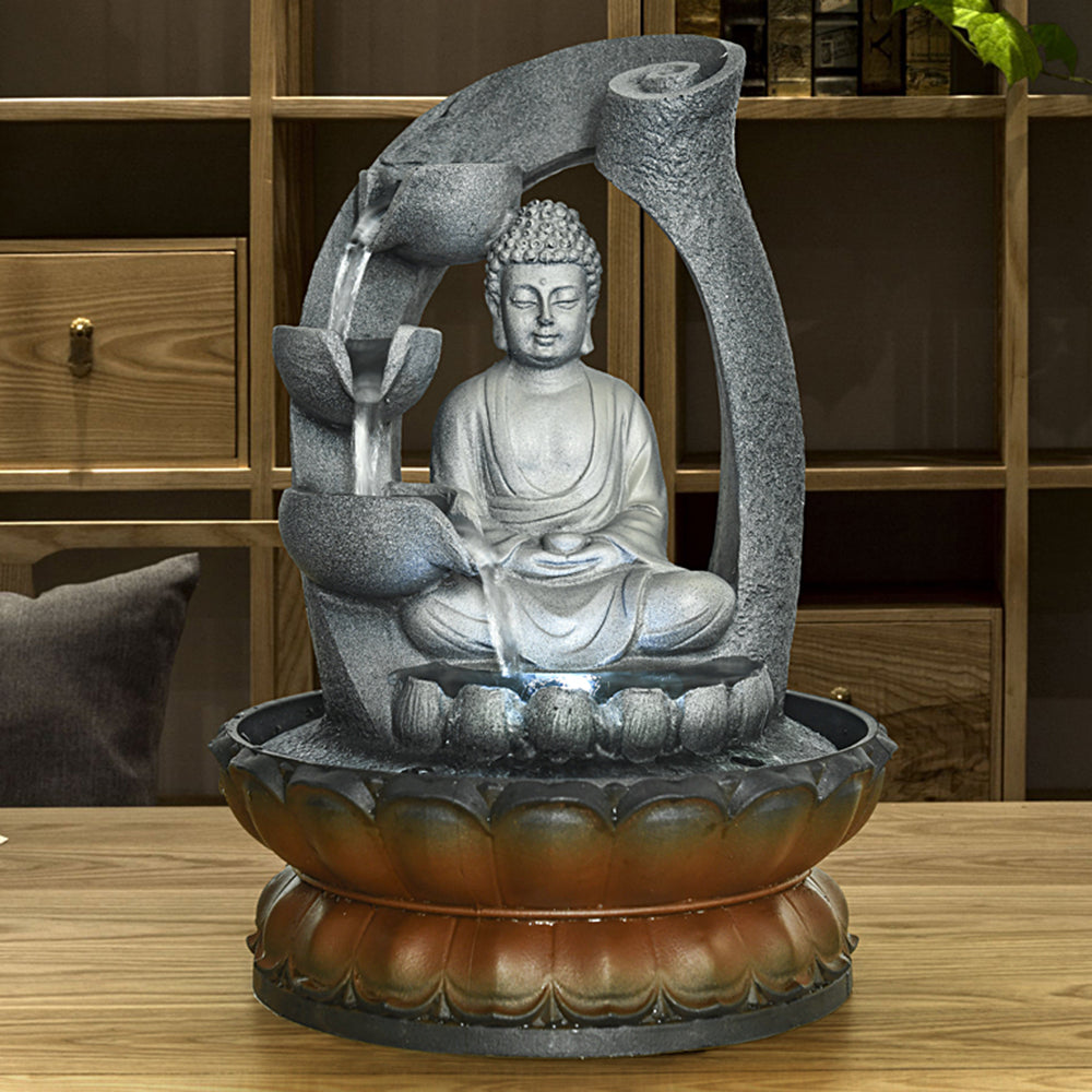 Westin Fountain Tabletop Buddha Decoration Zen Meditation Fountain