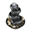 Westin Home Garden Water Feature, 5-Tier Tabletop Water Fountain with Illuminated Crystal Ball Accent