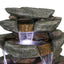 Westin Fountain 40.6" H Resin Rock Outdoor Water Fall w/LED Light.