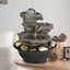 Westin Home Garden Water Feature, Indoor Tabletop 3-tier Water Fountain