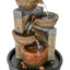 Westin Home Garden Water Feature, Indoor Tabletop 4-tier Water Fountain