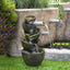 Westin Floor Water Fountain 23.5-in H 5 Tiered Outdoor Fountain