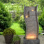 Westin Fountain Rippled Slate Waterfall Fountain Backyard w/LED lights