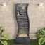 Westin Fountain Rippled Slate Waterfall Fountain Backyard w/LED lights