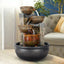 Westin Home Garden Water Feature, Indoor Tabletop 4-tier Water Fountain