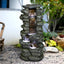 Westin Fountain 31 in. Tall Outdoor 5-Tier Water Fountain w/LED Lights