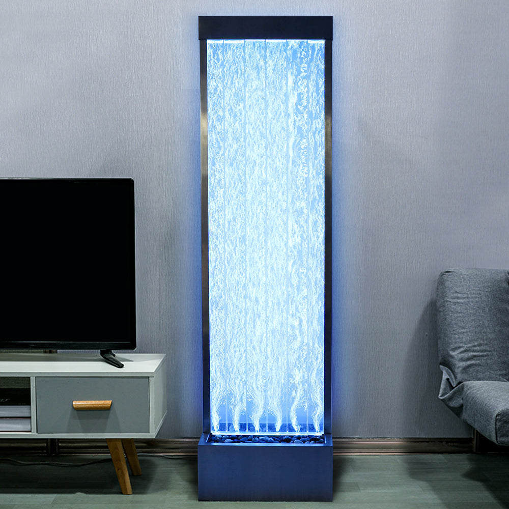 Westin Fountain 72"H Indoor Bubble Wall Fountain with Color-Changing LED Lights and Remote